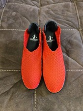 Bernie Mev Women's Chesca Woven Stretch Pump - Red Size 8 TRIED ON