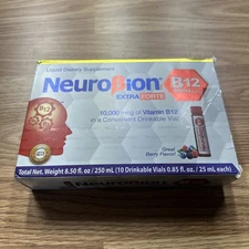 NEUROBION B12 10,000 mcg EXTRA FORTE 10 ORAL VIALS   Exp 3/2027