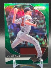 2020 PANINI PRIZM CHRIS SALE GREEN REFRACTOR PARALLEL #190 RED SOX SP