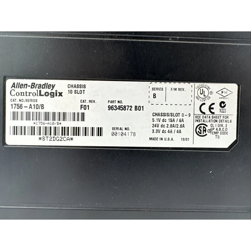 Allen Bradley 1756-A10/B Chasis De 10 Ranuras ControlLogix - Imagen 4 de 4