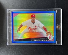 2009 Topps Chrome Blue Refractor Albert Pujols #86 /199 Future HOF