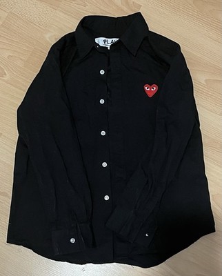 Comme des Garcons Play Hemd Schwarz Größe M