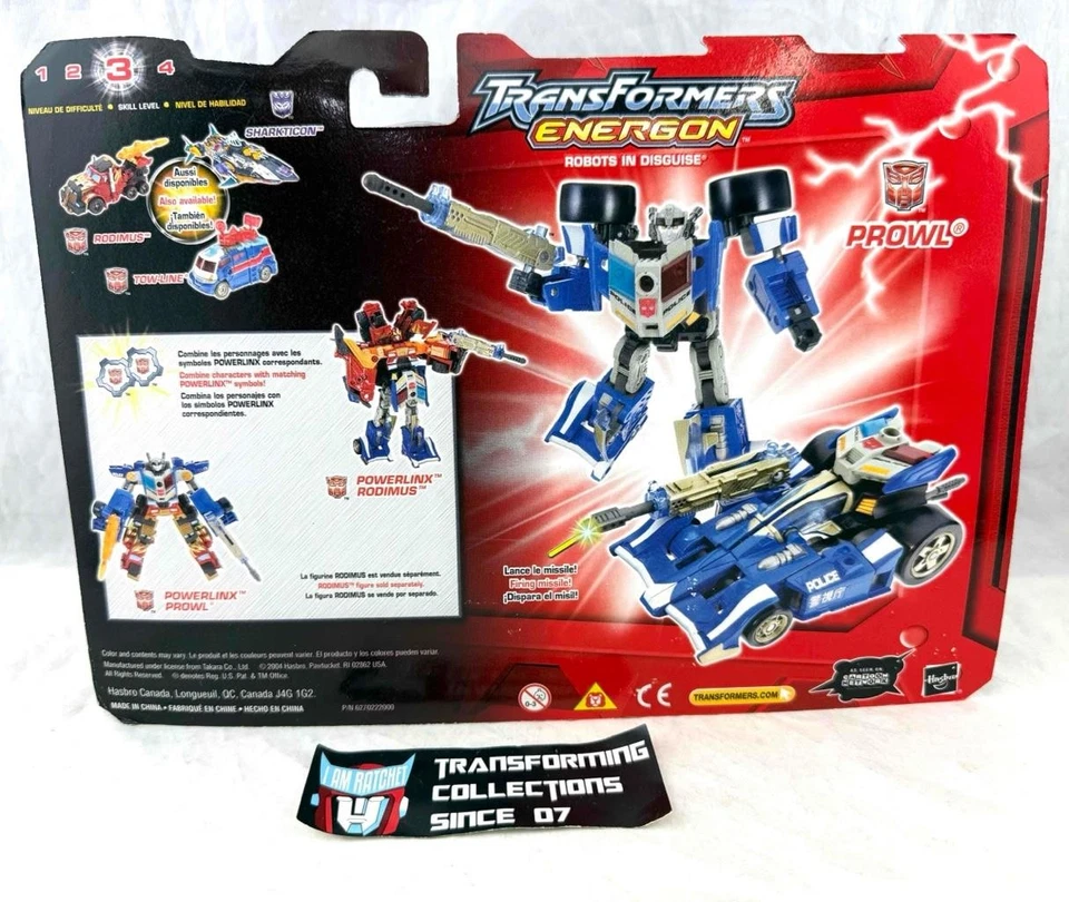 Transformers 2004 Energon RID Deluxe Class Prowl MOSC - Image 2 of 2