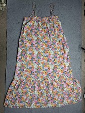 Show Me Your Mumu Dress Womens XL Multicolor Floral Sundress Maxi Smocked Ruffle