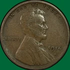 1914-S Lincoln Wheat Cent Extremely Fine XF Coin #40161