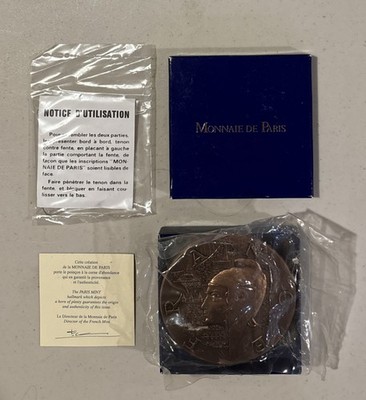 Monnaie de Paris Bronze Medal French Republic J Mauviel In Box New
