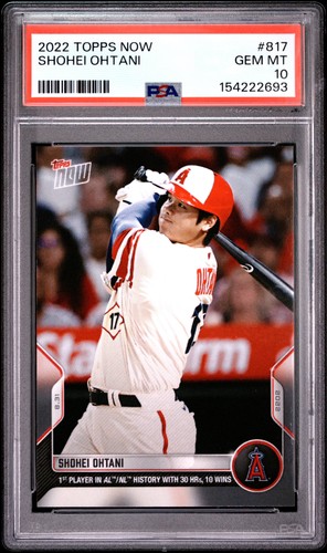 2022 TOPPS NOW #817 SHOHEI OHTANI PSA 10