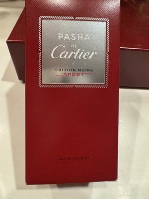Men Pasha De Cartier Edition Noir Sport  Eau De Toilette,  3.3 oz NEW IN BOX.