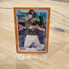 CJ Abrams 2020 Bowman Chrome Pros #BCP62 Orange Shimmer Refractor