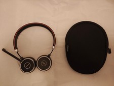 Jabra Evolve 65 Wireless Bluetooth Headset Stereo HSC018W On-ear Tested Works