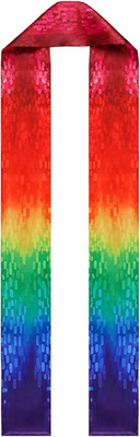 Gods Promise Overlay Stole 110'' Priest Clergy Stole Priest Sash Scarf Rainbow St