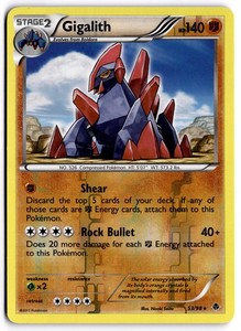 Pokemon TCG Gigalith 53/98 Emerging Powers Rare Reverse Holo