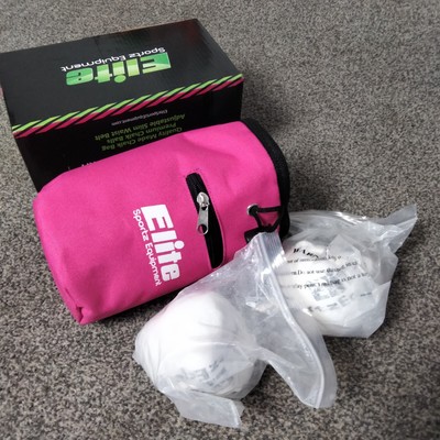 Rock Climbing Pink Chalk Bag x2 Chalk Balls Kit Gym