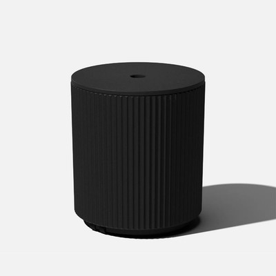 Veradek Umbrella Side Table - Black Outdoor Patio Table with Umbrella Hole