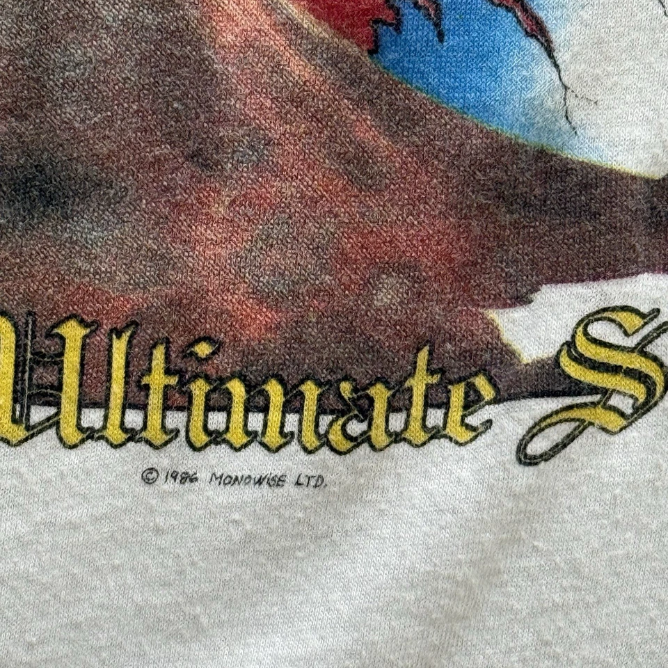 Etiqueta raglán Ozzy Osbourne The Ultimate Sin Tour 1986 de colección grande se adapta a mediana Foto 4 de 4