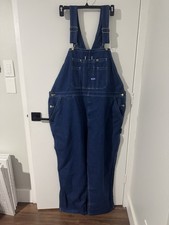 Vintage Big Smith NWT Bib Overalls Blue Jean Mens ---48X30 Made In USA