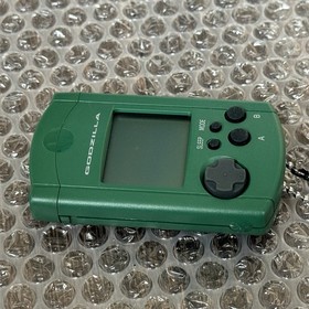 Sega Dreamcast Godzilla Green VMU Visual Memory Unit + Dust Cover HKT-7000 Japan