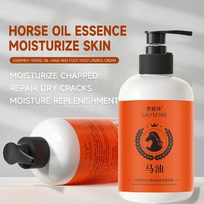 Horse Oil, Hand and Foot Moisturizer, Moisturizing Lotion, Hand Body Care G6G2