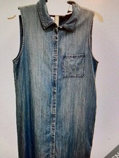 J. CREW Shirt Dress, Small, Lightweight, Button-down, Sleeveless  Blue Denim