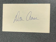 DON AASE (1985) autographed 3 x 5 index card MLB Guaranteed Pass