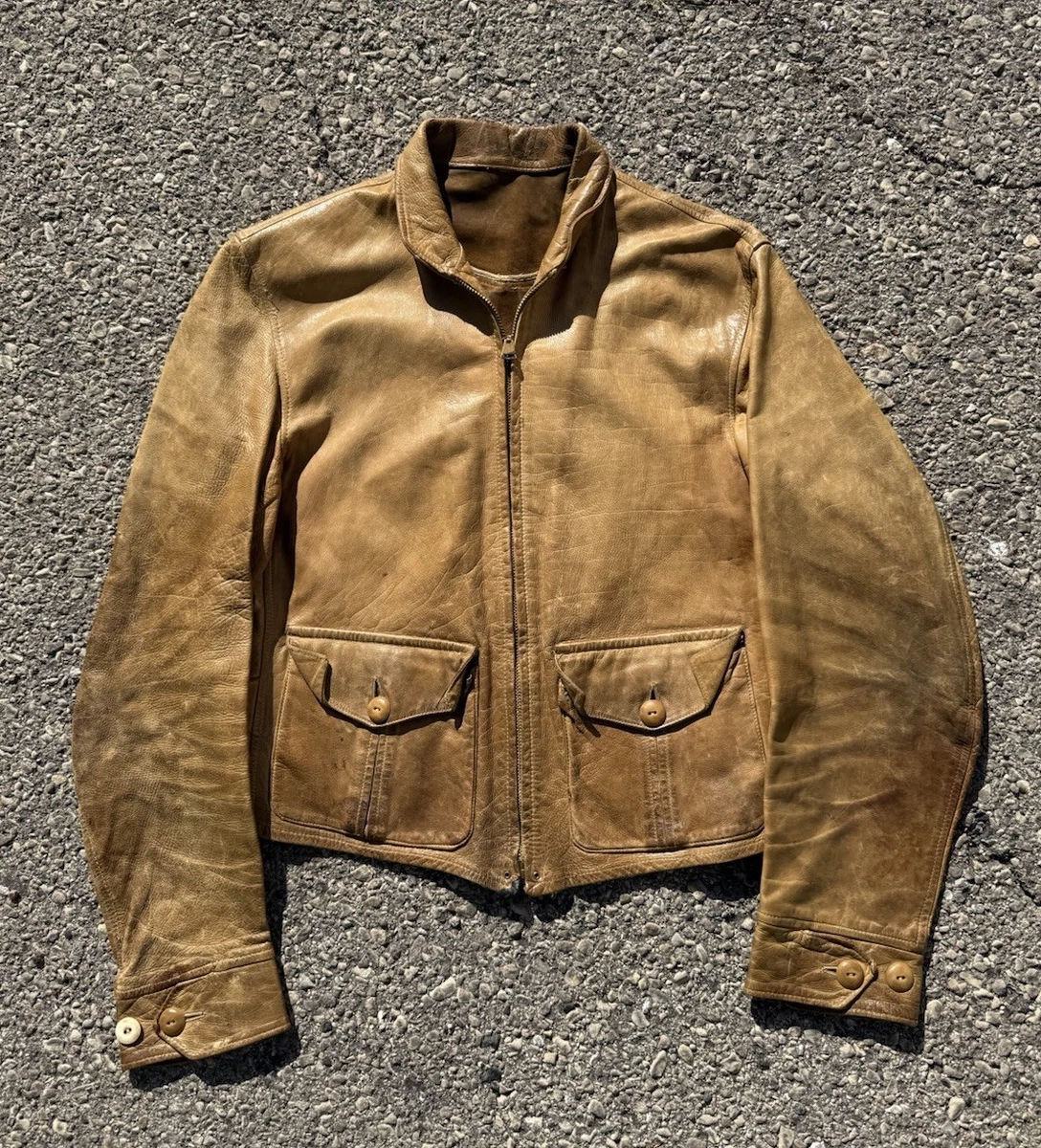 30's ワークジャケット ヴィンテージ 1930's Leather Original 1930s Decade Vintage Outerwear Coats & Jackets