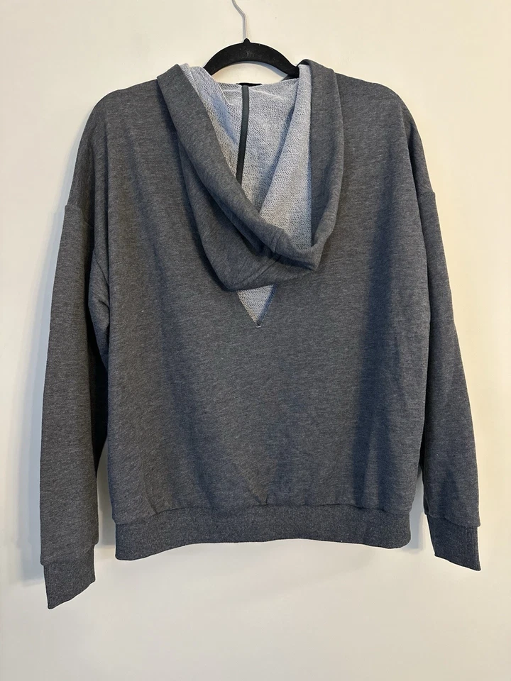 Sudadera con capucha gris Lush para mujer talla S Foto 2 de 3