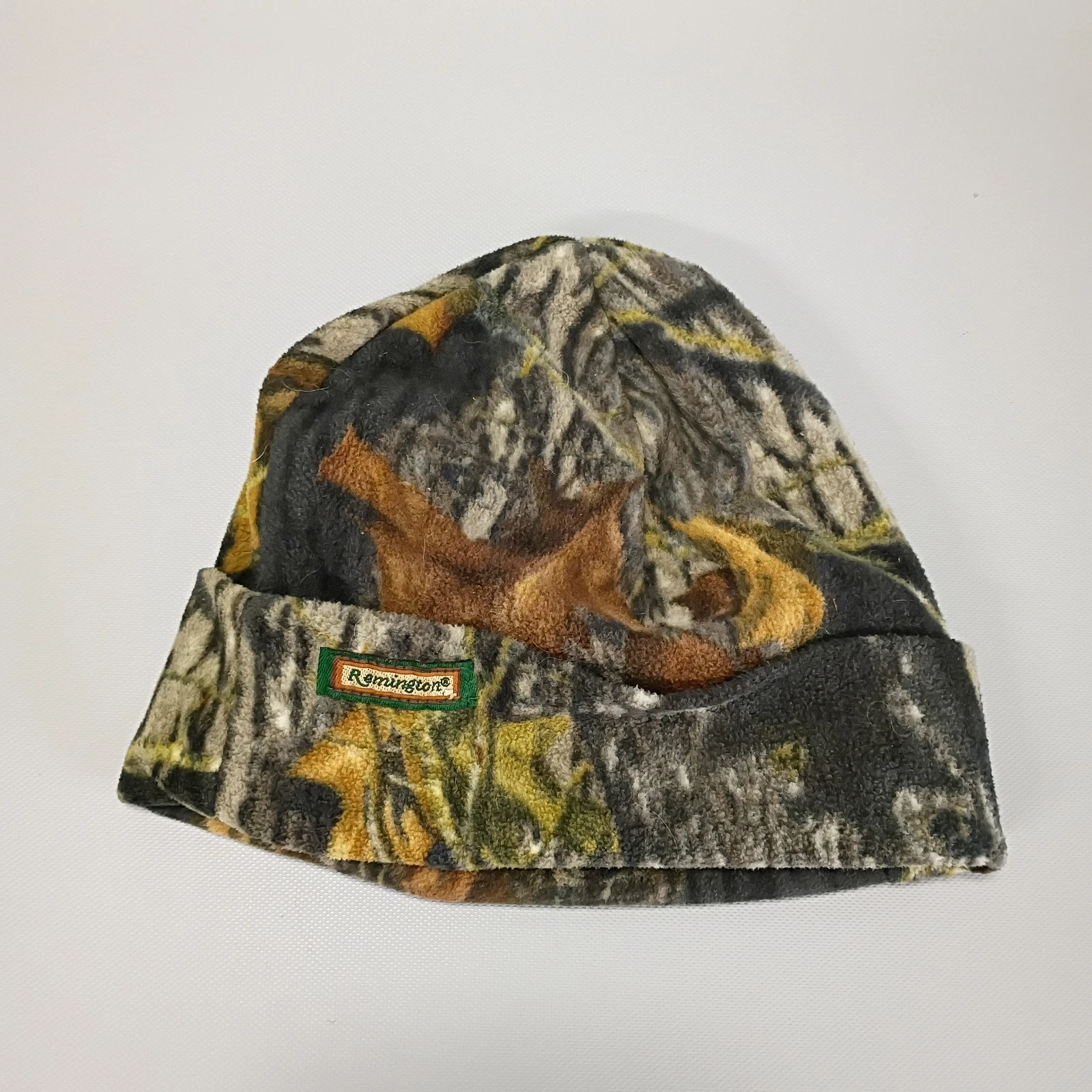 Remington Mossy Oak Break-Up Hat Beanie Mens Fleece Camouflage Hunting Outdoor