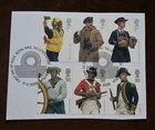 GB 2009 Royal Navy Uniforms, On Piece, Used, ex FDC