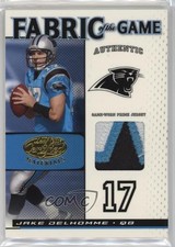 2007 Leaf Certified Materials Fabric of the Game Prime 8/25 Jake Delhomme 0qo1