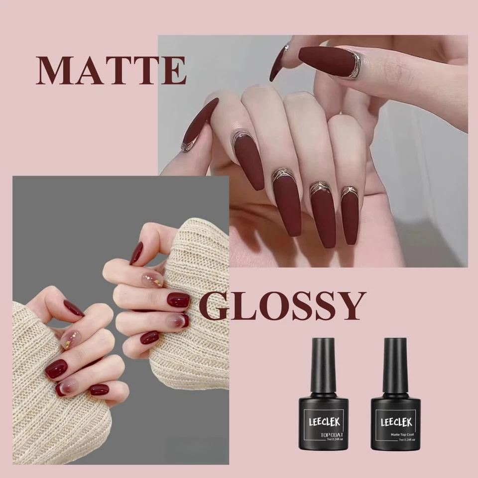 Kit de Esmalte de Uñas Lámpara de Uñas con Luz U V Capa Base Gel Capa Superior Pegatinas de Uñas Corte Foto 3 de 4