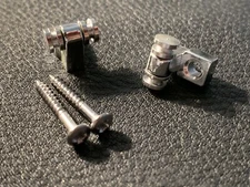 USA Seller 2x Roller string trees (chrome) retainers Squier Fender Stratocaster!