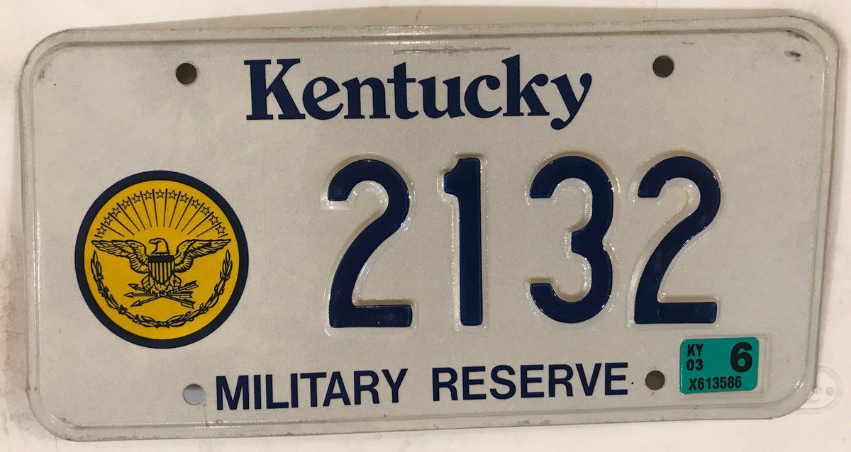 USAR U.S. ARMY RESERVE license plate Military USNG Air Guard