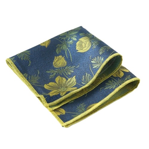 Portable Hankie Male Handkerchief Floral Pattern Super Soft Washable Hanky - Picture 4 of 17