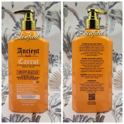 ancient glutathione Ancient Glow Carrot Strong Whitening Body Milk Lotion 500ml x 1 bottle spf  50