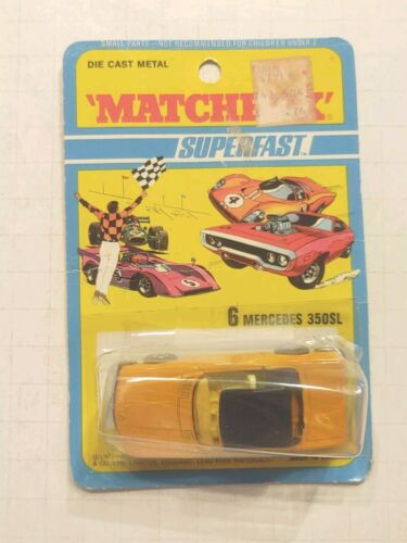 NOS 1971 LENSEY MATCHBOX SUPERFAST NO 6 MERCEDES 350SL