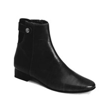 John Fluevog Look: Finch Black Leather Mod Ankle Boots 10 New In Box!