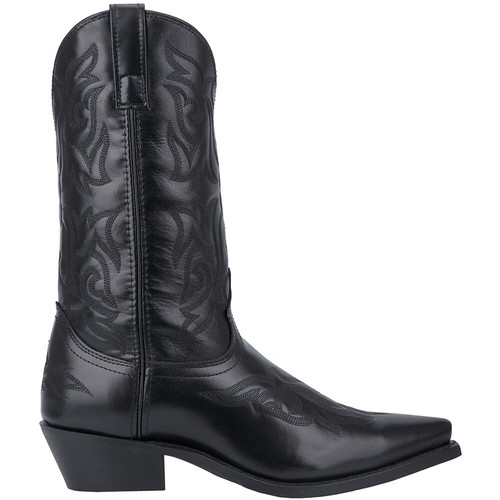 Laredo Hawk Embroidered Snip Toe Cowboy  Mens Black Casual Boots 6860