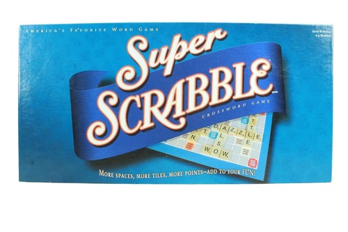 Super Scrabble Spiel von Hasbro Fliesen Brettspiel von 2004