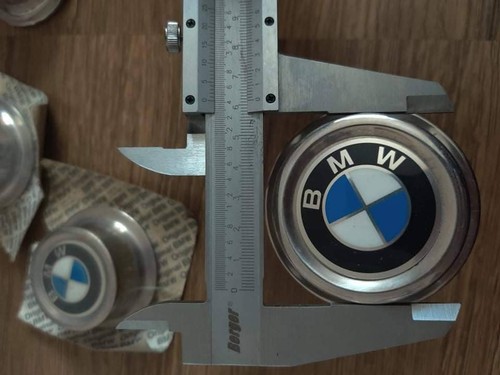BMW VINTAGE WHEEL RIM HUB CENTER, GENUINE BMW ,76 mm, 4 PIECE, FREE SHIPPING - Picture 12 of 12