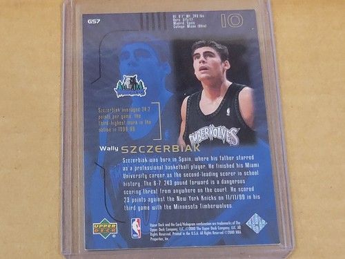 2000-01 Upper Deck Gold Reserve Wally Sczerbiak Gold Strike Nmmt - Picture 3 of 3
