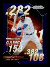 Kris Bryant /35 #NG-2 2020 Panini Prizm Numbers Game Navy Blue Kaleidoscope Cubs