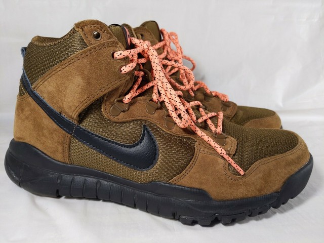 nike sb dunk high boot brown