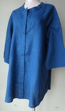 Flax Designs Linen Jacket M & L Nwt Good Day Jacket Ocean