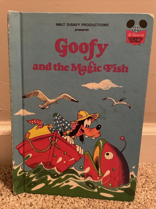 Vintage Book Goofy and the Magic Fish Walt Disney Production
