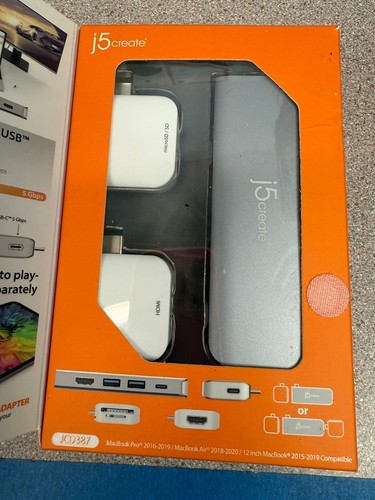 j5create JCD387 USB-C Dual-Display Modular Dock New - Picture 8 of 9