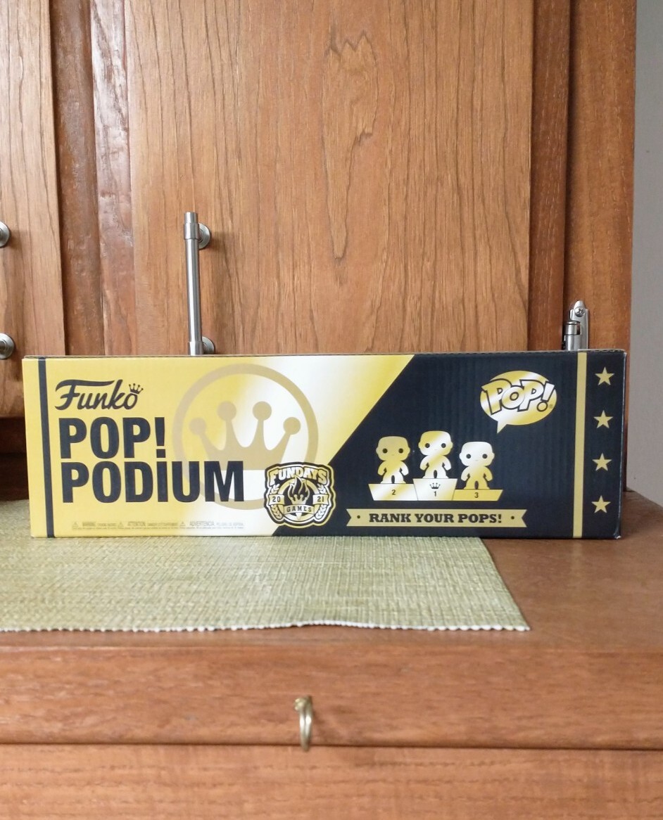 Funko Pop Fun Days 2021 Black & Gold Pop Display Podium Tier Platform