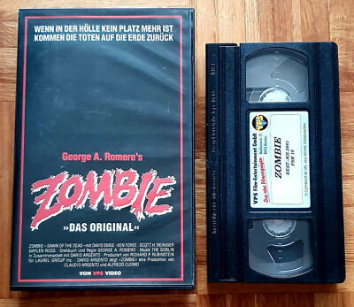 Zombie - Dawn Of the Dead (1978) * George A. Romero * schwarzes Cover * VHS VPS