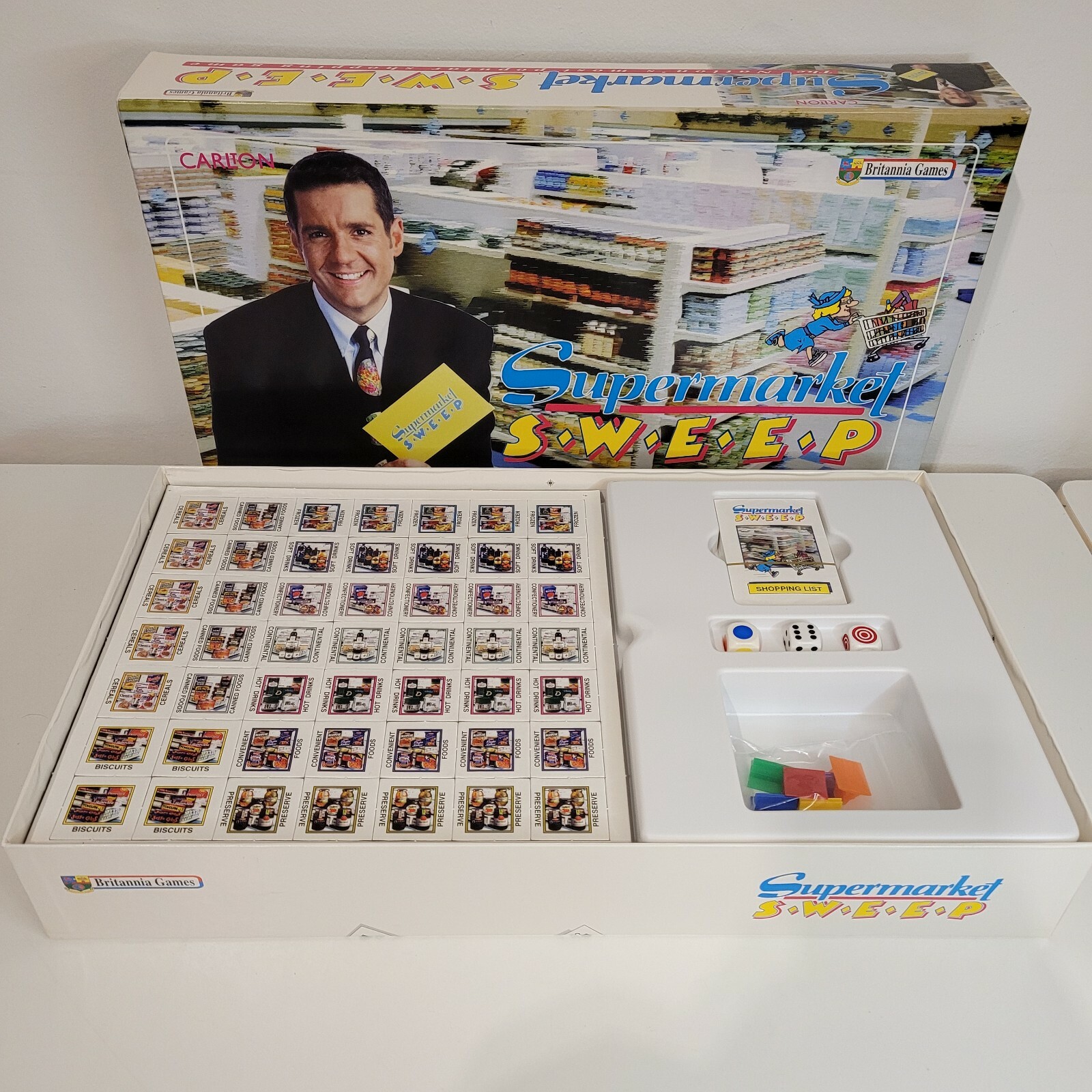 Supermarket Sweep Board Game 1997 Britannia Games ITV Dale Winton -new open  box | eBay