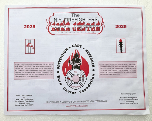2025 FDNY NEW YORK FIREFIGHTERS BURN CENTER CALENDAR VERY RARE!!