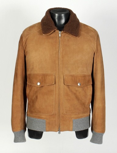 Brunello Cucinelli Suede / Cashmere / Shearling / Jacket - S/M - New - $9500 - Picture 3 of 24